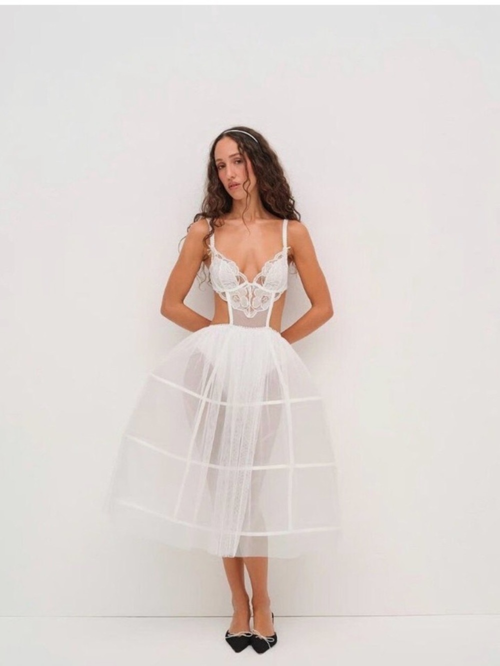 Victoria's Secret / For Love & Lemons Blushing Blooms Midi Dress